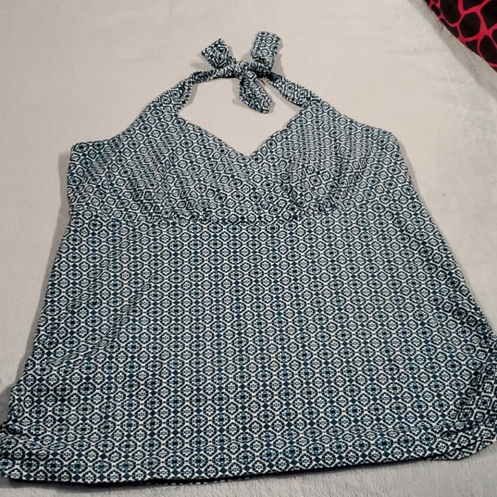 Patterned halter top
